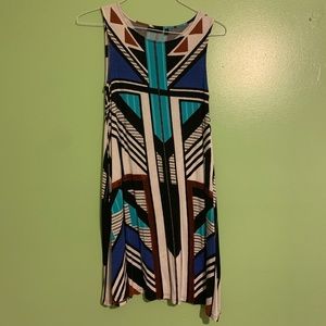 Straight flow dress
